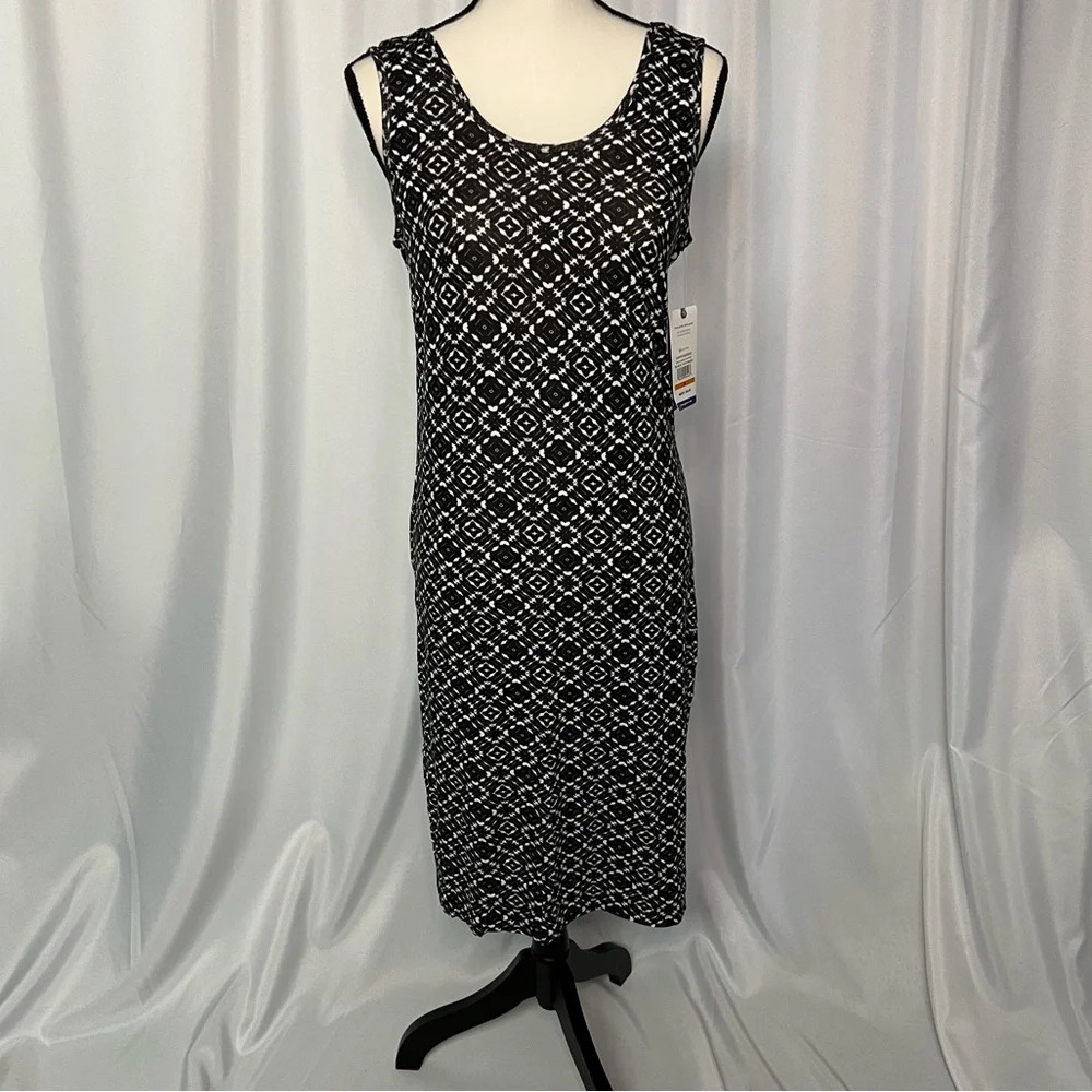 NWT Gaiam Stella Dress Cait Print in Black - size Medium